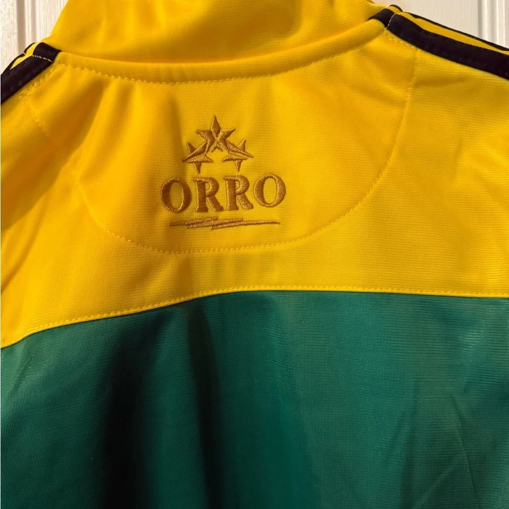Jamaica Track Jacket in Green and Yellow NWOT